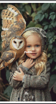 Abakan - Girl With An Owl by Urszula Przygrodzka
