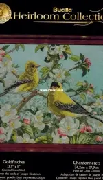 Bucilla - Heirloom Collection 45576 Goldfinches PCS + XSD