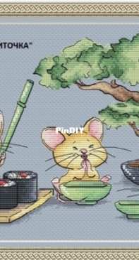 Magic Thread - Mice In Japan Sushi by Alexandra Kiselyova / Alexa Kiss