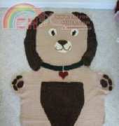 Donnas Crochet Designs-cuddly dog afghan