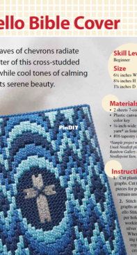 Annies attic - Angie Arickx - Bargello Bible Cover- FP00668