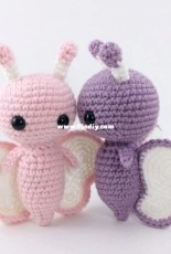 Affordable Cuteness - Theresas Crochet Shop - Theresa Grey / Kicher - Crocheted Butterfly - Russian - Translated