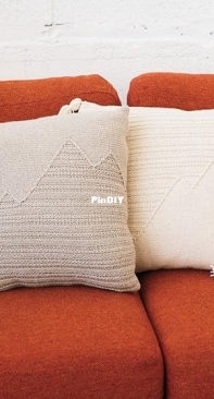 Mountain Ridge Pillow by Ksenia Naidyon - Free