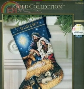 Dimensions 70-08838 Holy Night Stocking