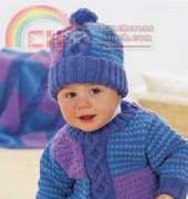 Patons #927, Giggle Knits Cables and Check Set: Toque and Pullover - Free