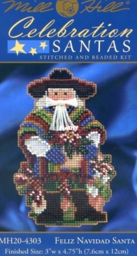 Mill Hill MH20-4303 2014 Celebration Santas - Feliz Navidad Santa