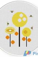 Daily Cross Stitch - Buzy Bees