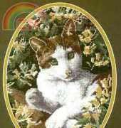 Heritage Stitchcraft - The John Stubbs Editions 0345JS Brown And White Cat XSD