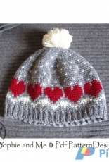 Sophie and Me - Ingunn Santini -Snow Heart Cap