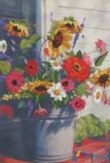 Dimensions 1534 Bucket of Flowers