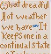 The Sampler Girl (TSG) - Jane Austen on the Weather