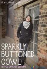 Little Monkeys Crochet-Langford Rebecca- Sparkly Buttoned Cowl-Free