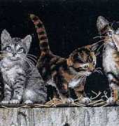 Dimensions 35133 Barnyard Kitties