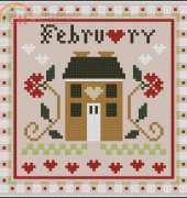 Little House Needleworks LHN February Monthly Ornie PCS + XSD