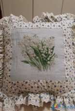 lily of the valley cushion