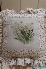 lily of the valley cushion