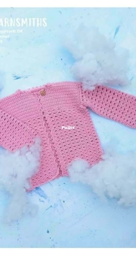 Yarnsmiths – 7220 Baby Crochet Cardigan – Free