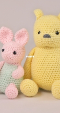 Stringy Ding Ding - Olive - Classic Pooh Bear Amigurumi - Free