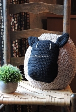 CrochetKim - Kim Guzman - Love My Sheep Pillow - Free