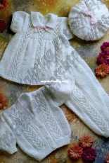 Jarol - Long or Short Sleeved Angel Top,Cardigan, leggings and beretE982