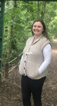 Clair de Lune Fiber Art - Allison Bostrom - Cinnamon Whip Vest