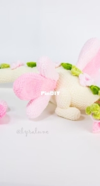 Lyra Lune Softies / Lyra Lune Designs - Ruxandra Dumitrascu - Nielle the Cherry Blossom Dragon