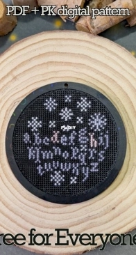 The Cozy DH Stitchery - Tiny Season Samplers - Tiny Winter Sampler - free