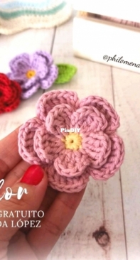 Philomena Amigurumis - Maria Fernanda López - Flower - Flor - Spanish - Free