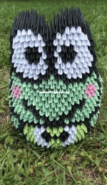 3D Origami Frog container