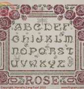 Filigram-F25-Abécédaire Art Déco Roses
