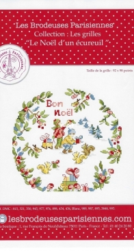 Les Brodeuses Parisiennes LBP - Le Noel dun Ecureuil PCS10
