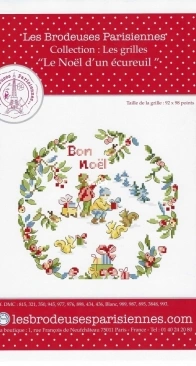 Les Brodeuses Parisiennes LBP - Le Noel dun Ecureuil PCS10