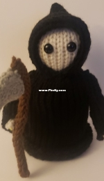 loom knit witchy gnome by Jennifer Light-Free