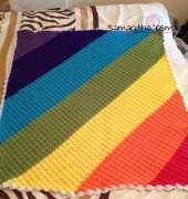 My Rainbow C2C Pram Blanket