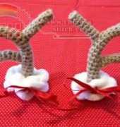 Home Crafts and Cats - Courtney Brock - Reindeer Antler Hair Clips