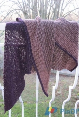 Shawl Fréhel en Hiver by Hélène2.3 Soie et laine-French-Free