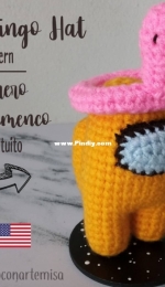 Tejiendo con Artemisa - Daniela Lopez - Flamingo hat Among Us - Free