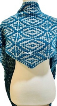 Midcentury Modern Shawl by Marci Marra