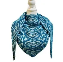 Midcentury Modern Shawl by Marci Marra