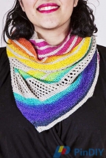 For The Love Of Rainbows Shawl by  Mina Philipp