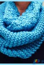 Two Stitch 50/50 Infinity Scarf by Gena Shaffer-Free