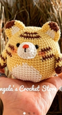 AngelaCrochet - Baby bun tiger - English