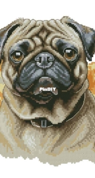 BananiStitchery - Beige pug - Anna Banani XSD