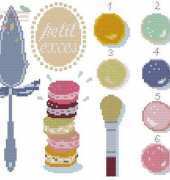 Macarons from Marabout Delices au point de croix