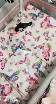 Make the bedding for the crib