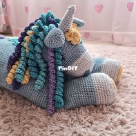 M and M Crochet Designs - Melanie Grobler - Unicorn Pillow