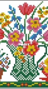 Spring Brights by Sheila Hudson from Cross Stitcher 66 PCS + XSD