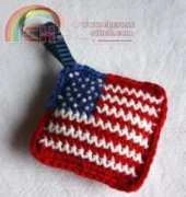 Emma Varnam - Stars and Stripes Keyring
