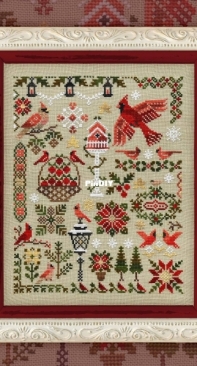 OwlForest Embroidery -  Red Cardinals XSD