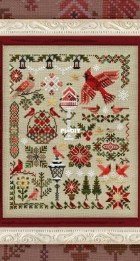 OwlForest Embroidery -  Red Cardinals XSD